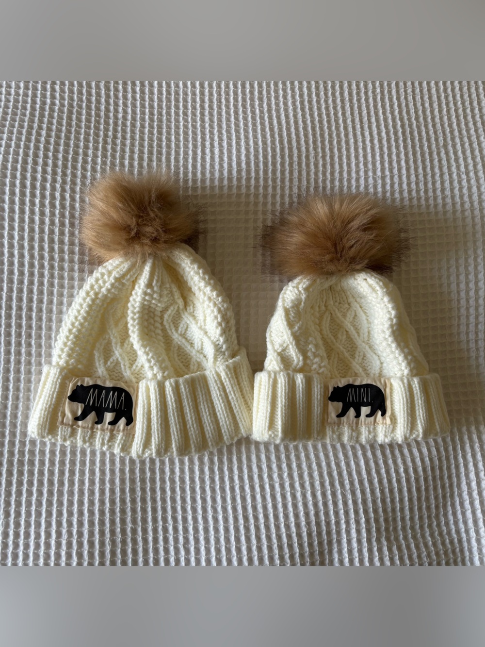 Rae Dunn Mama + Mini Beanies